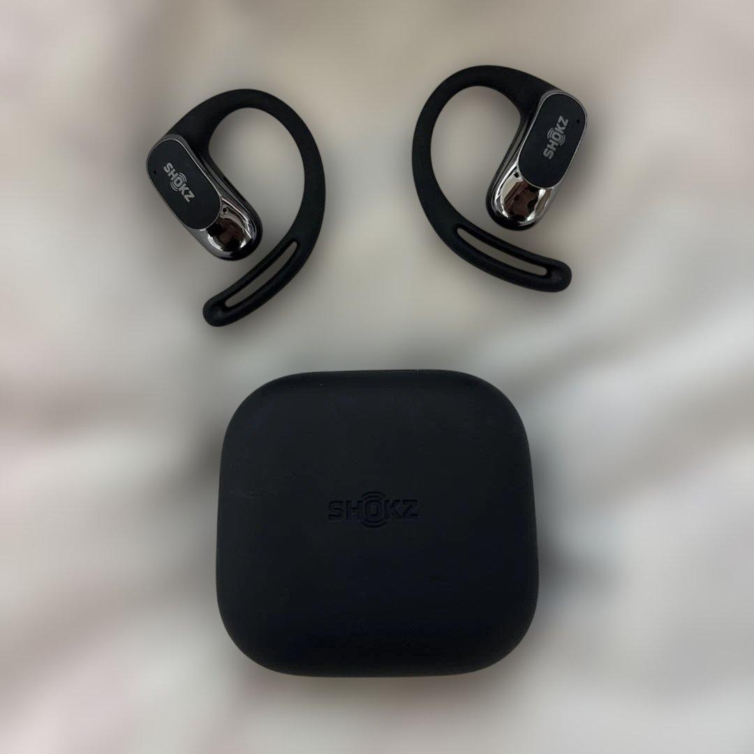Shokz OpenFit Air ワイヤレスイヤホン オープンイヤー ブラック