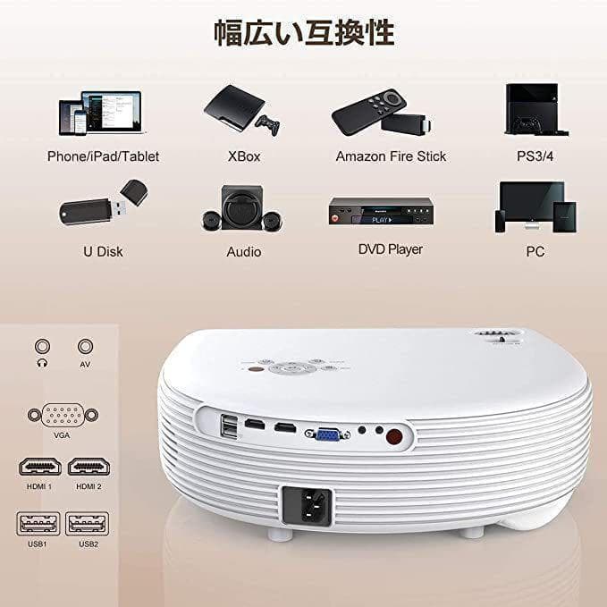 プロジェクター 9500ルーメン 4K対応 台形補正