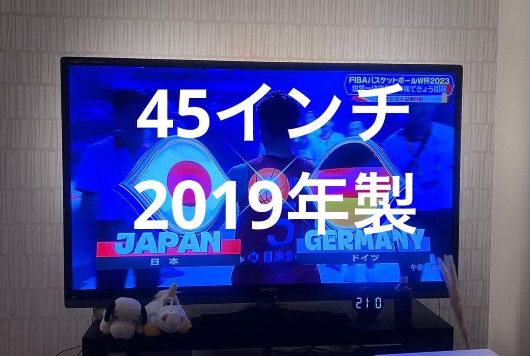 SHARP AQUOS 45V型 液晶テレビ LC-45W5 2019年製