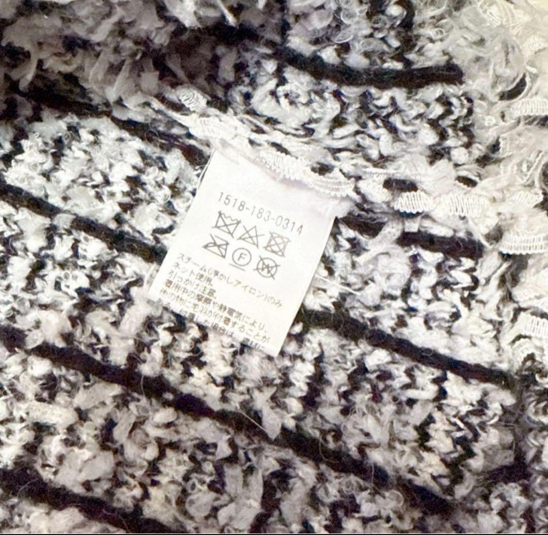 ユナイテッドアローズ ミックスチェック ツイード ニットベスト ジレ