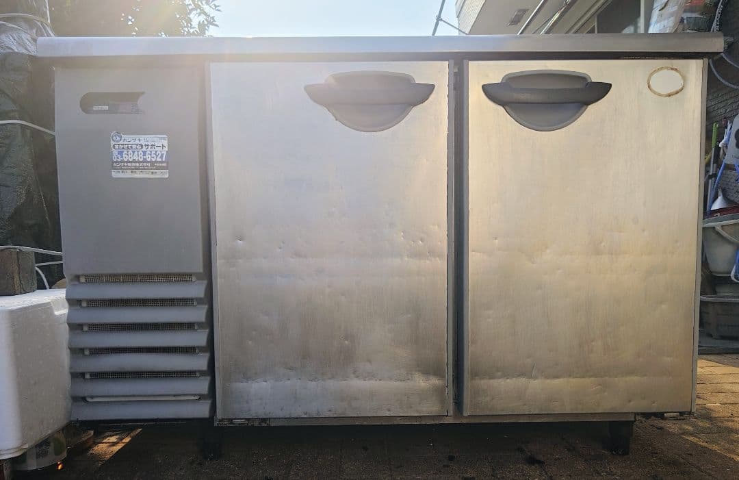 【飲食経営！即日発送！】業務用コールドテーブル☆ステンレス製 2ドア