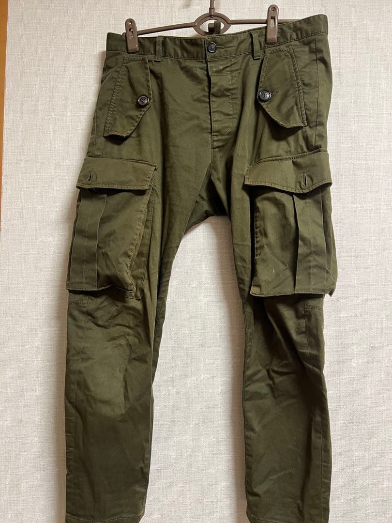 DSQUARED2 カーゴパンツ 48 オリーブ