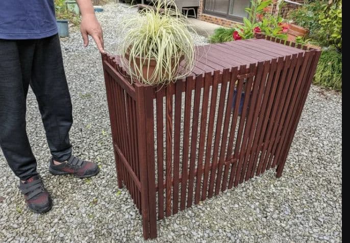 折りたたみ式木製 室外機カバー 3色　値上げ予定