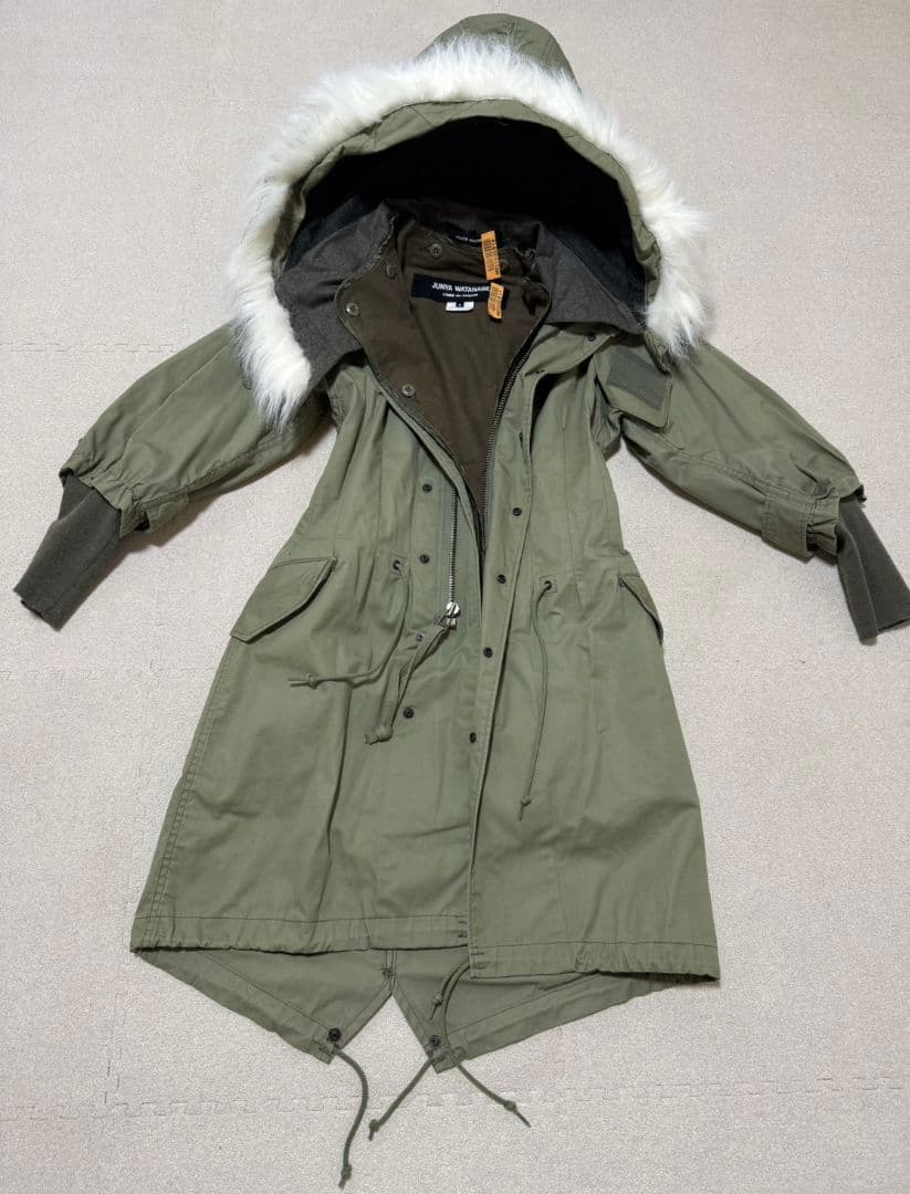 ジュンヤワタナベコムデギャルソン ファー付きモッズコート