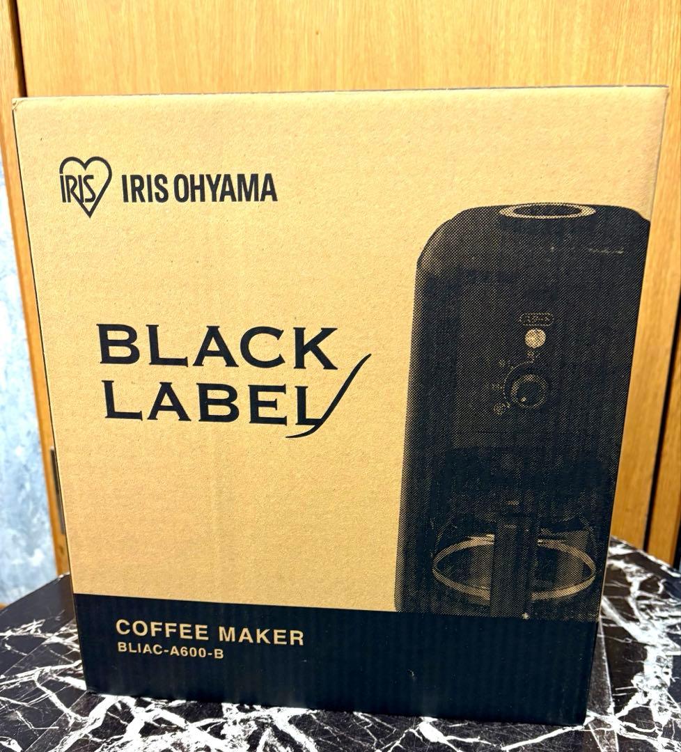 コーヒーメーカー・エスプレッソマシン IRIS OHYAMA BLACK LABEL BLIAC-A600-B