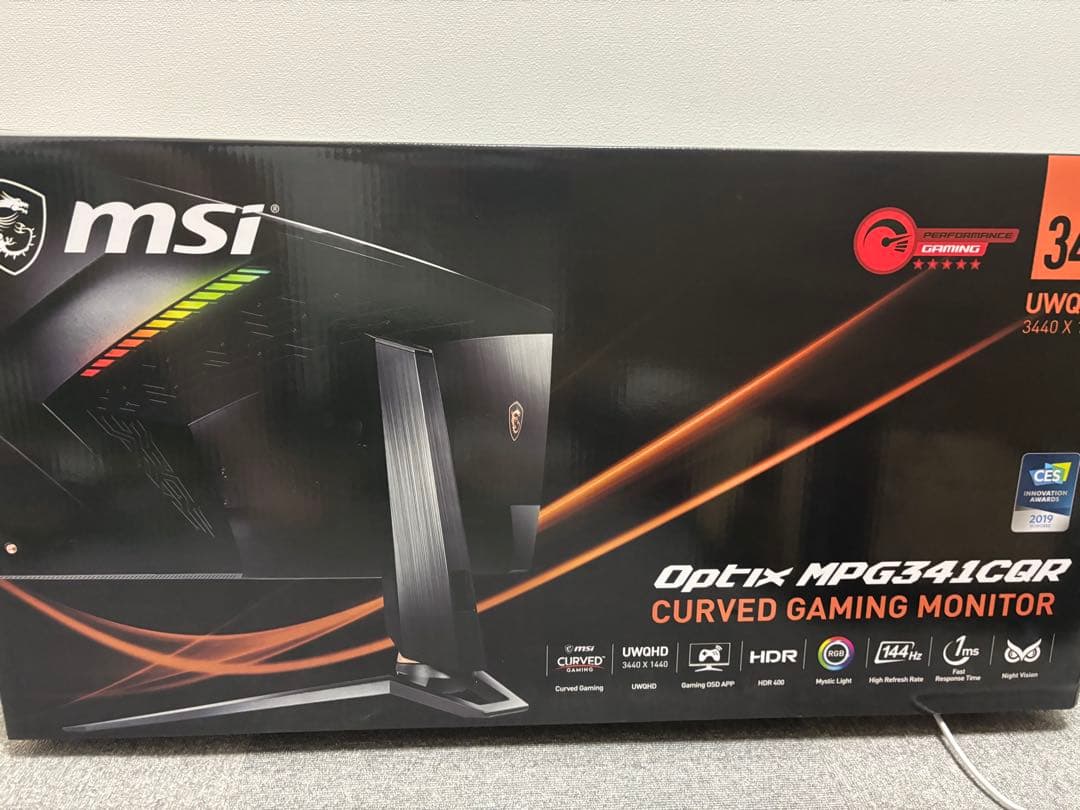 ディスプレイ・モニター本体 MSI Optix MPG341CQR