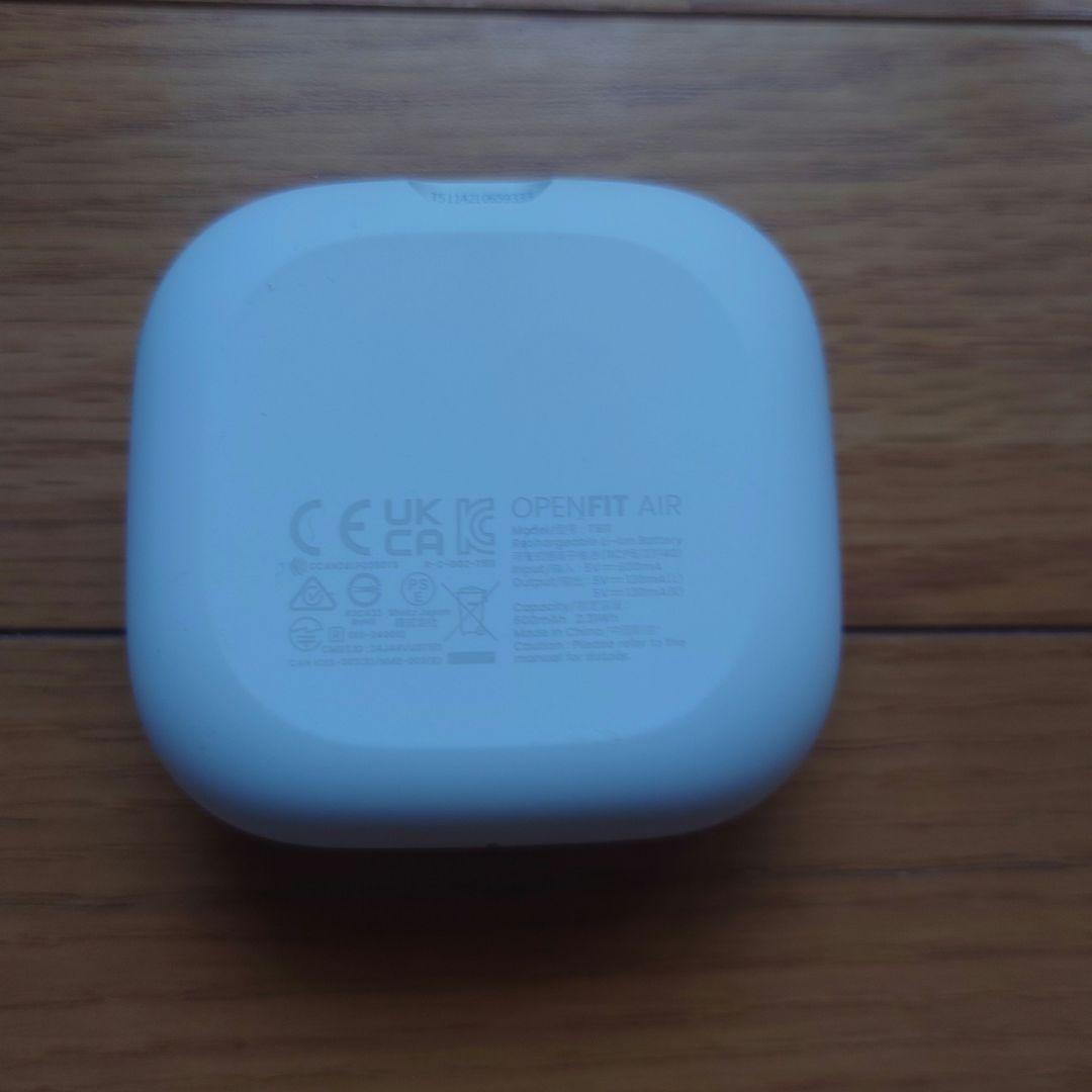 SHOKZ OPENFIT AIR ワイヤレスイヤホン ホワイト