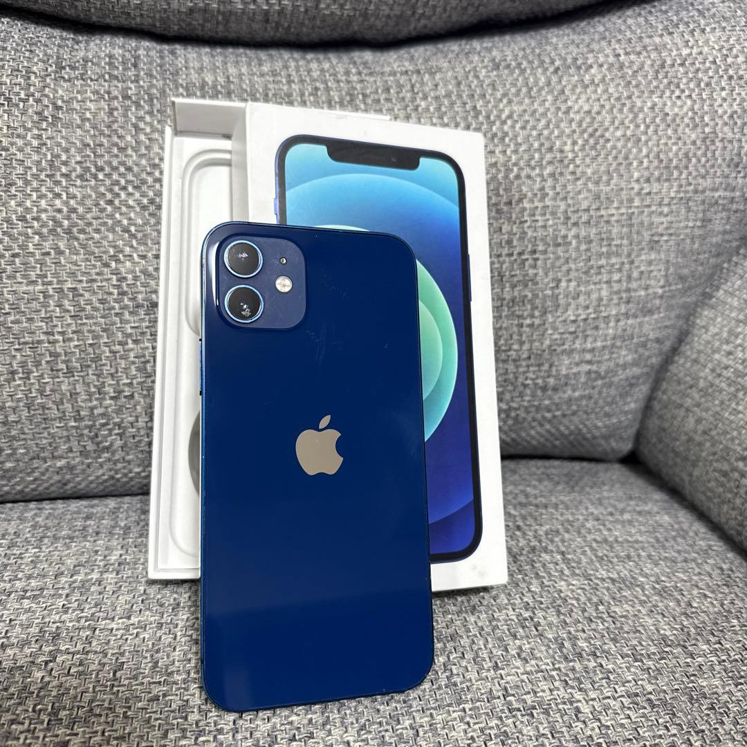 Apple iPhone 12 128G 青色 本体 充電器、箱付き