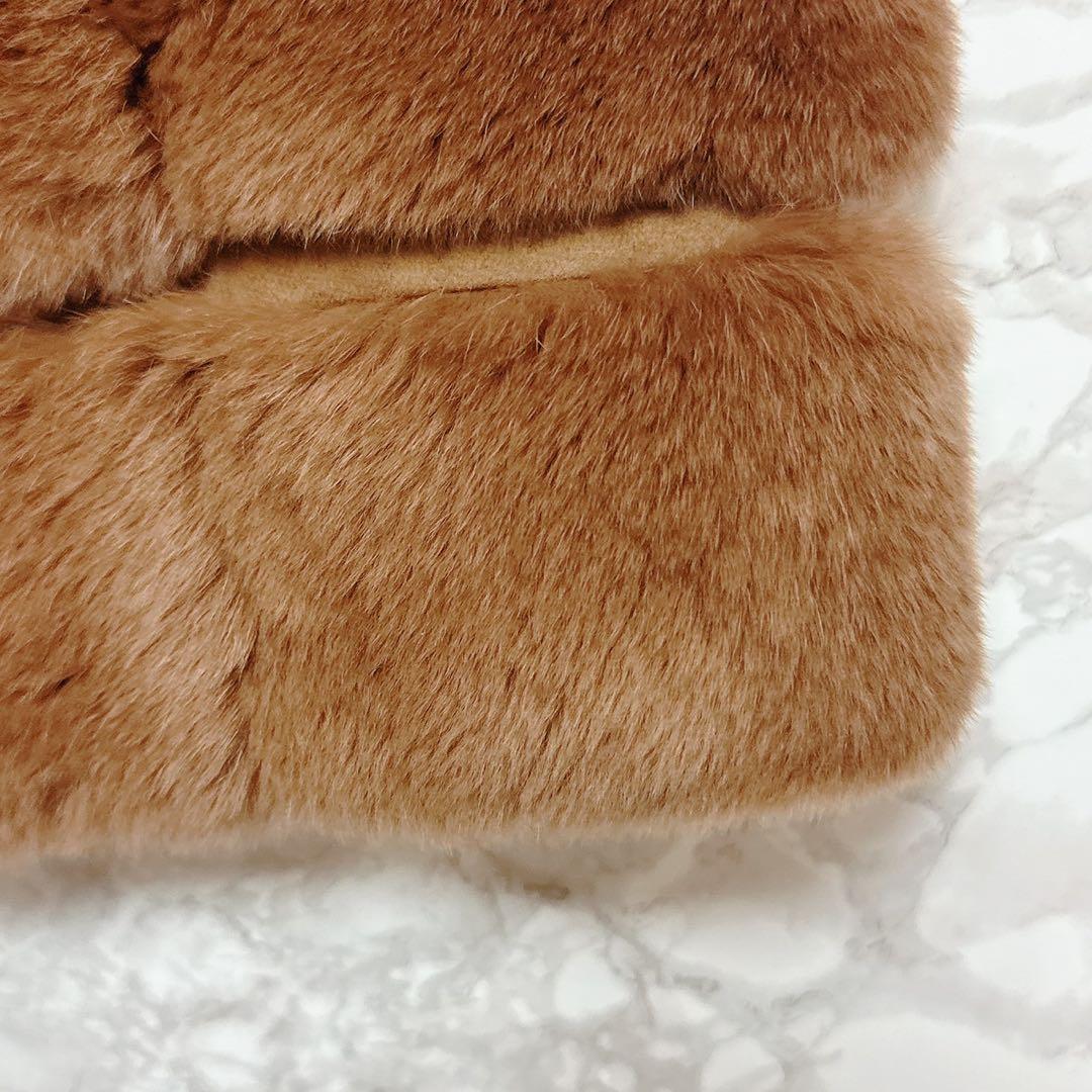 真由美様　Unaca ラビットファーショートコート【GLOW 1月号掲載】 M