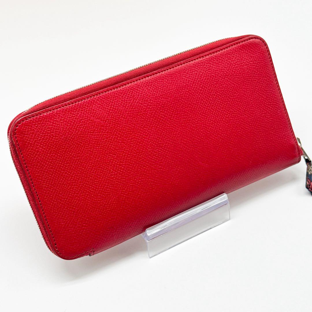 エルメス アザップ シルクイン ロング 財布 赤 アザップ ジップ ジッピー