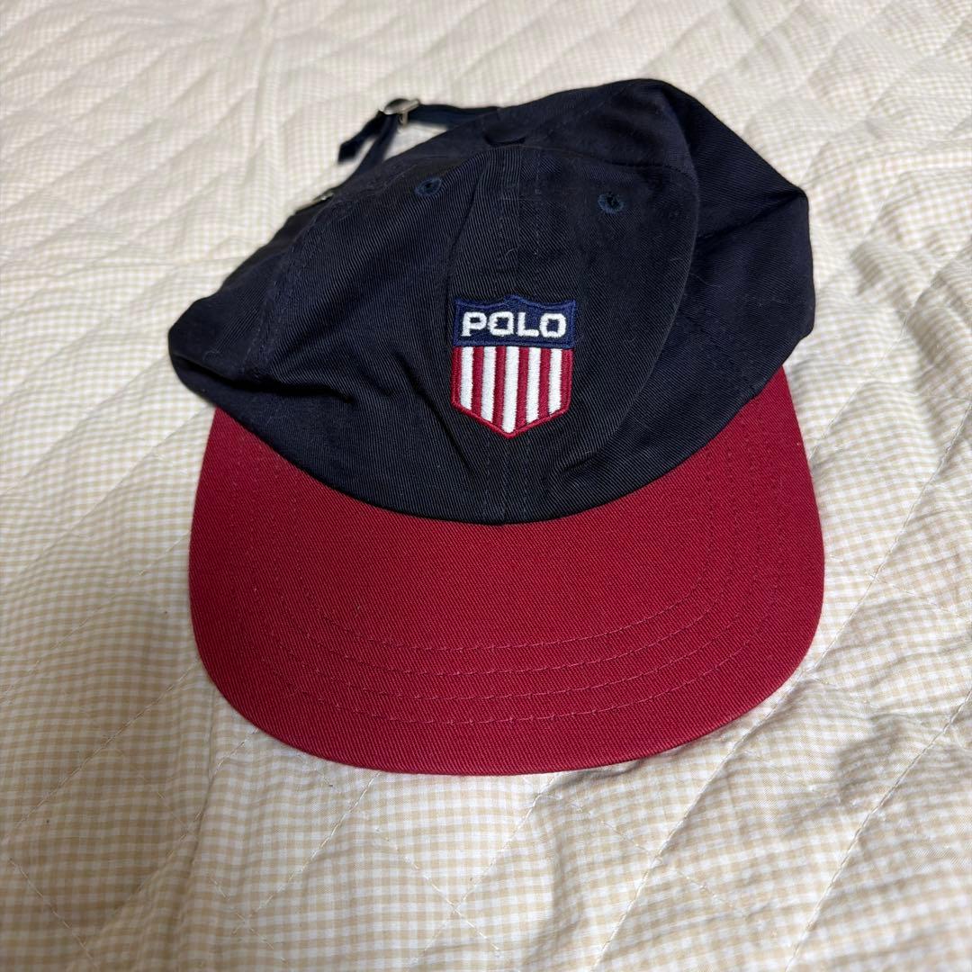 ポロスポーツ　ラルフローレン　ネイビー　帽子