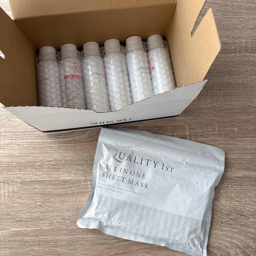 SHIRORU クリスタルホイップ6本+ クオリティファーストシートマスク