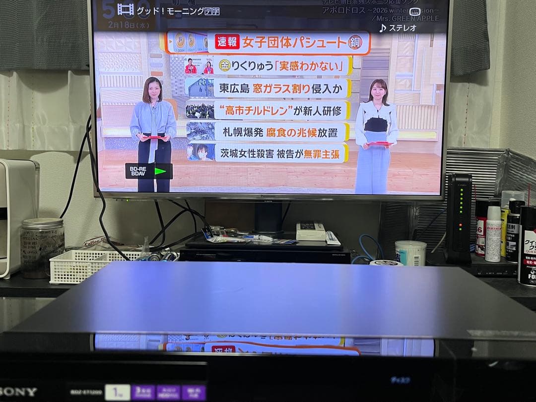 1TB 3番組録画　ソニー　ブルーレイレコーダー　BDZ-ET1200