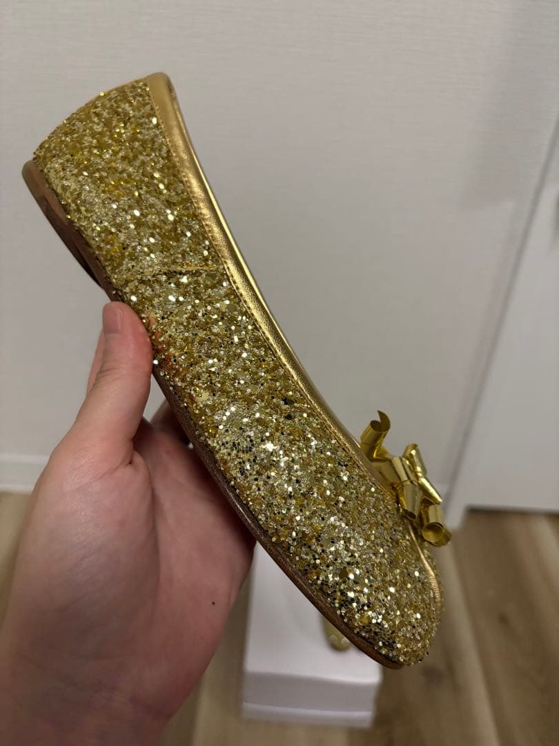 【新品】メゾンマルジェラ ゴールド グリッター 限定色 足袋シューズ　35