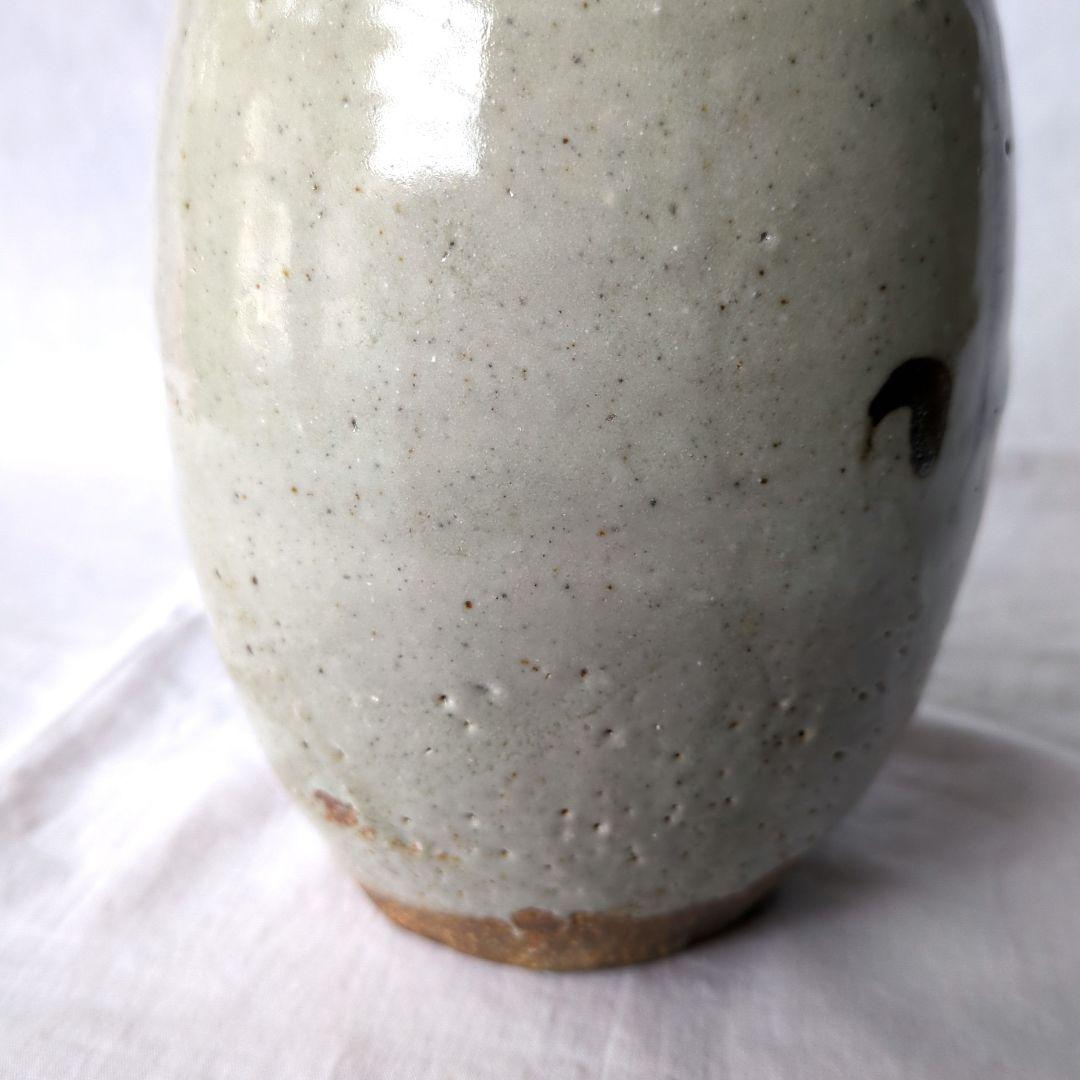 唐津釉花入　坪島土平