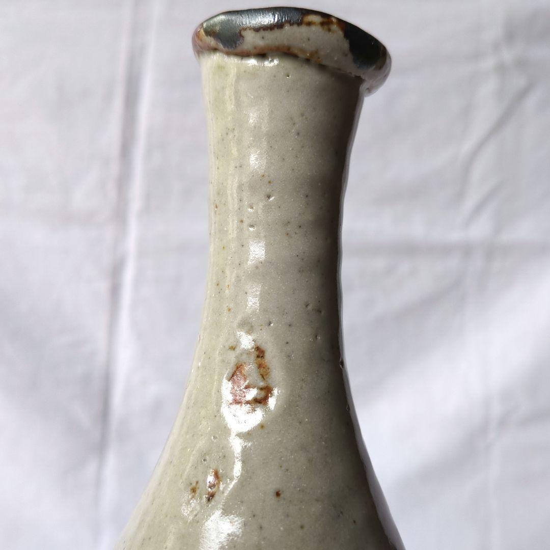 唐津釉花入　坪島土平