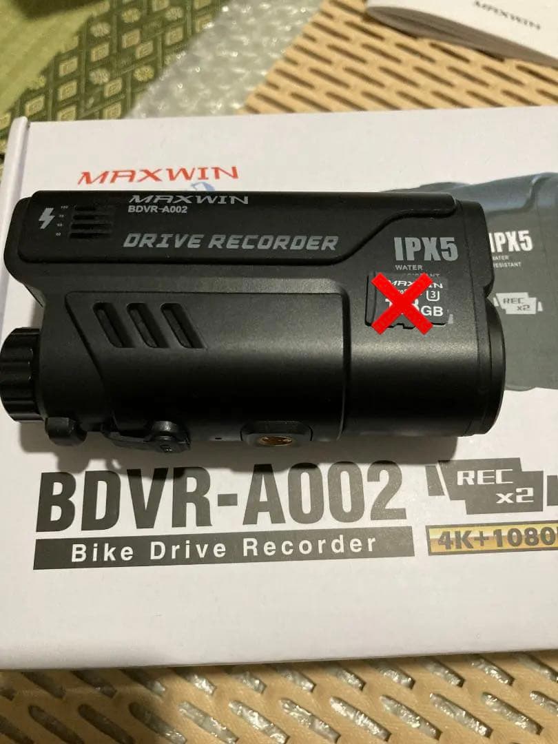 r*u様 MAXWIN(マックスウィン) バイク用ドライブレコーダー BDVR-