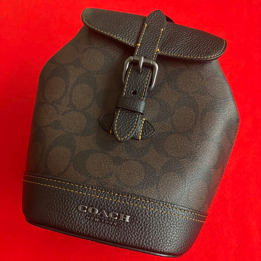 【超美品】コーチ バッグ ショルダーバッグ ボディバッグ ブラウン×ブラック