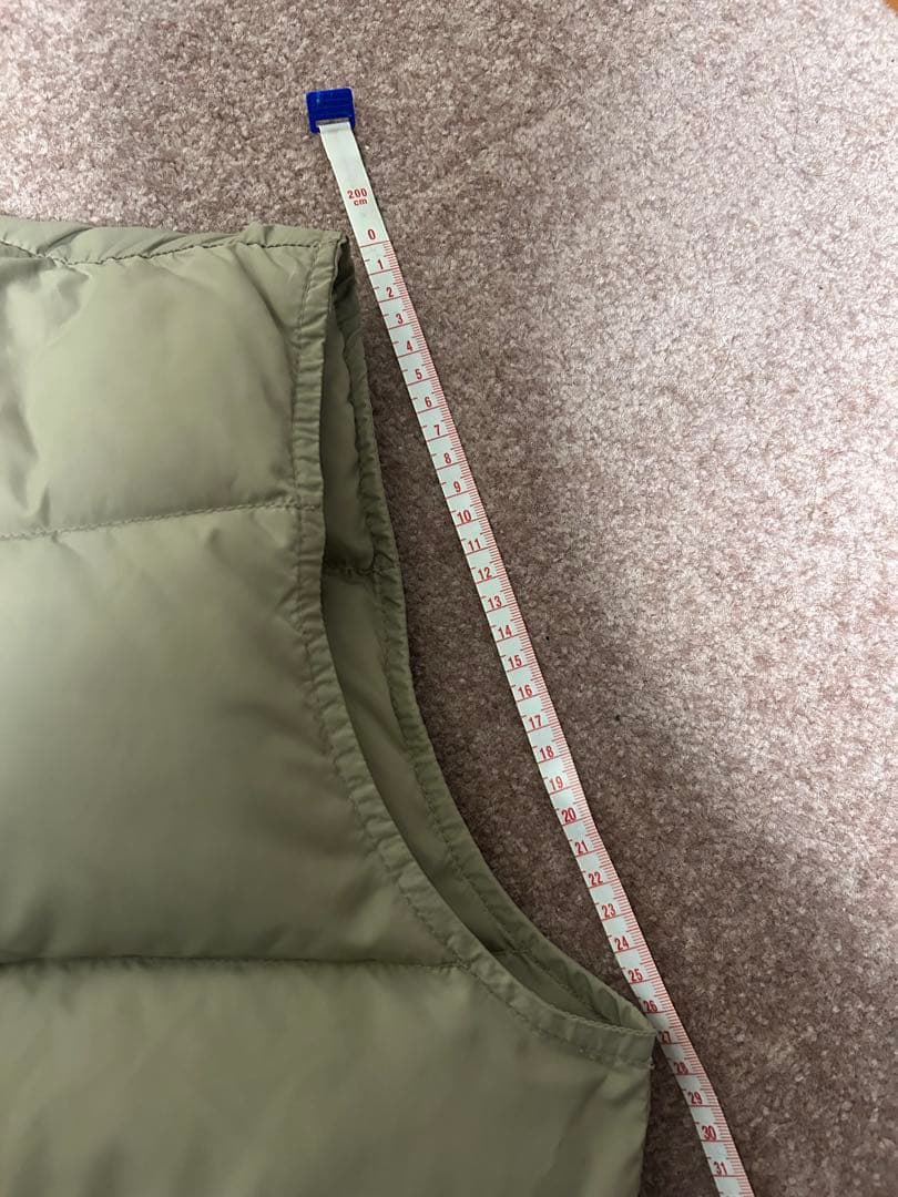 Eddie Bauer ダウンベスト カーキ 黒タグ 80s 短丈