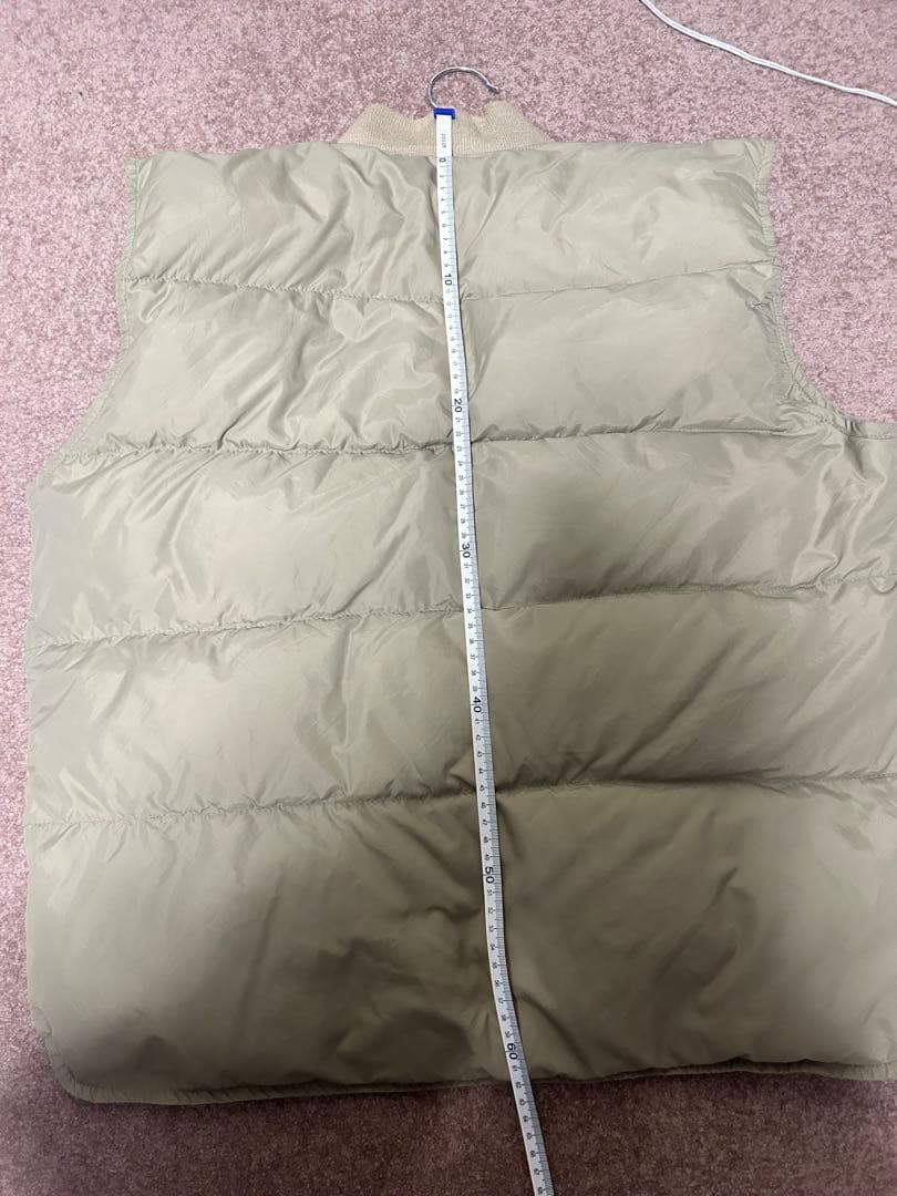 Eddie Bauer ダウンベスト カーキ 黒タグ 80s 短丈
