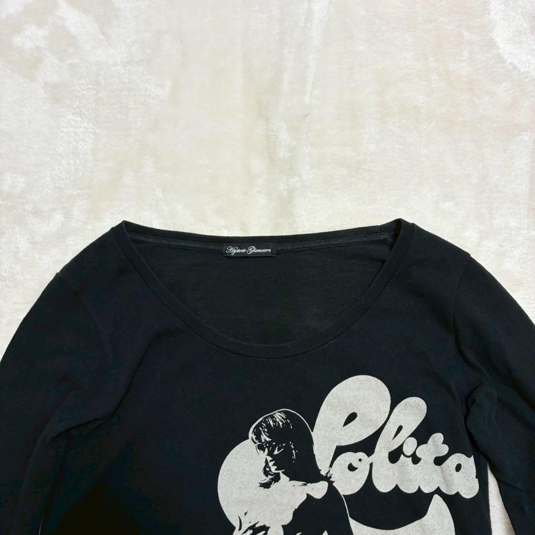Hysteric Glamour ロンT ピチT 黒 ヒスガール Y2K 00s