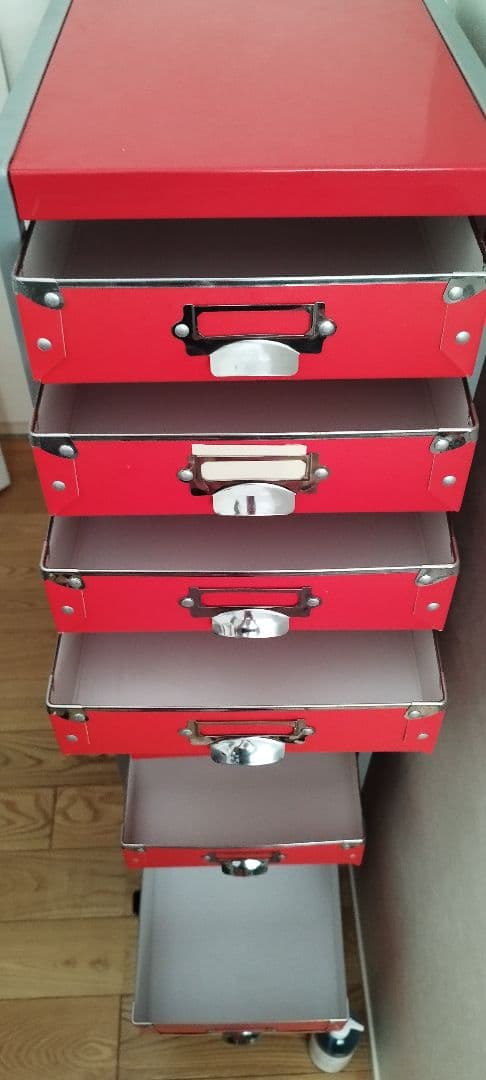 12段チェスト キャスター付き書類棚小物収納ケース引き出しサイドチェスト