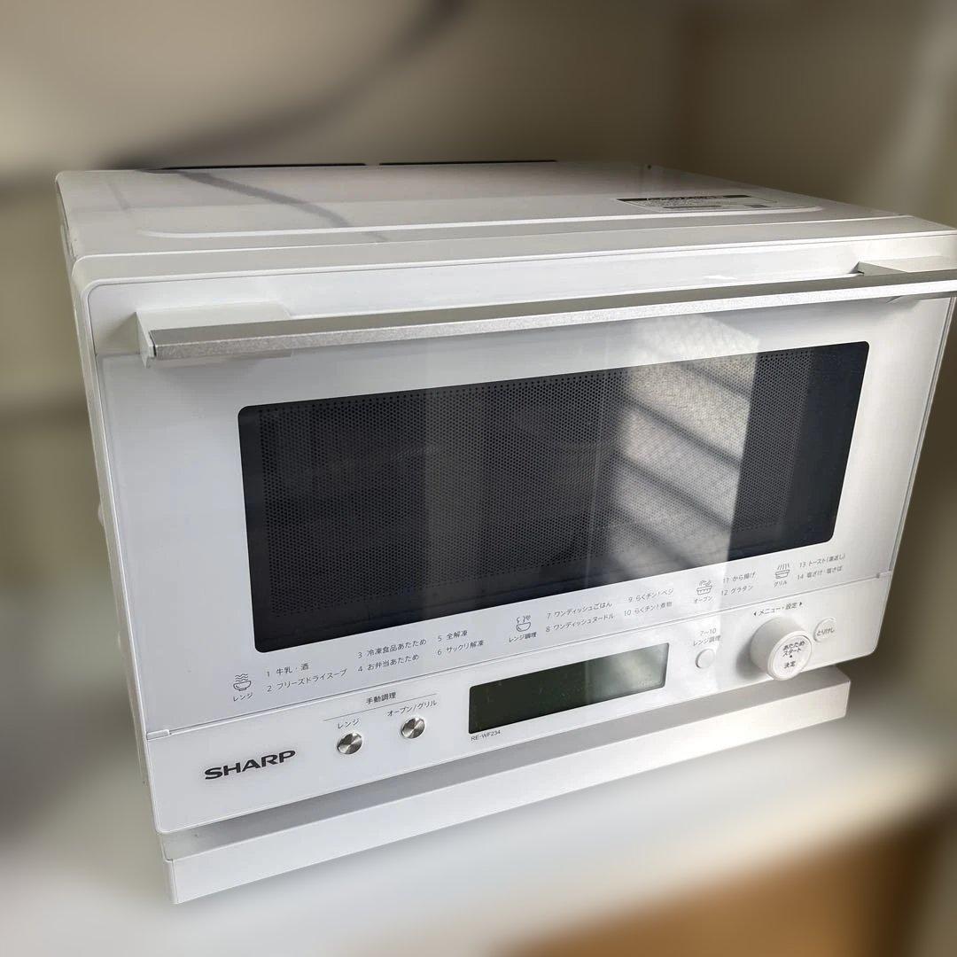 過熱水蒸気オーブンレンジ PLAINLY RE-WF234-W