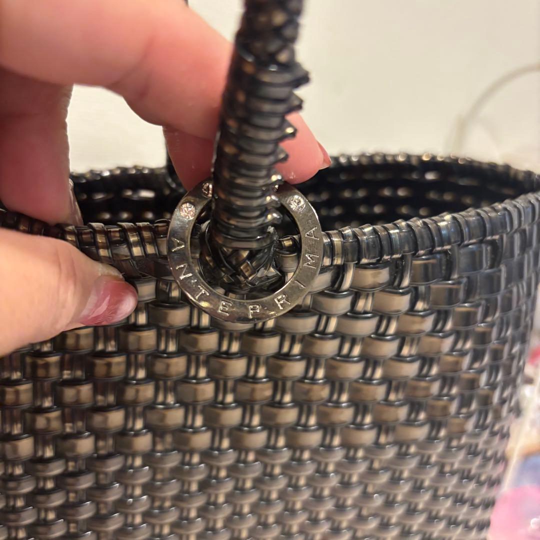 アンテプリマ　ワイヤーバッグ イントレッチオ　ブラック　黒