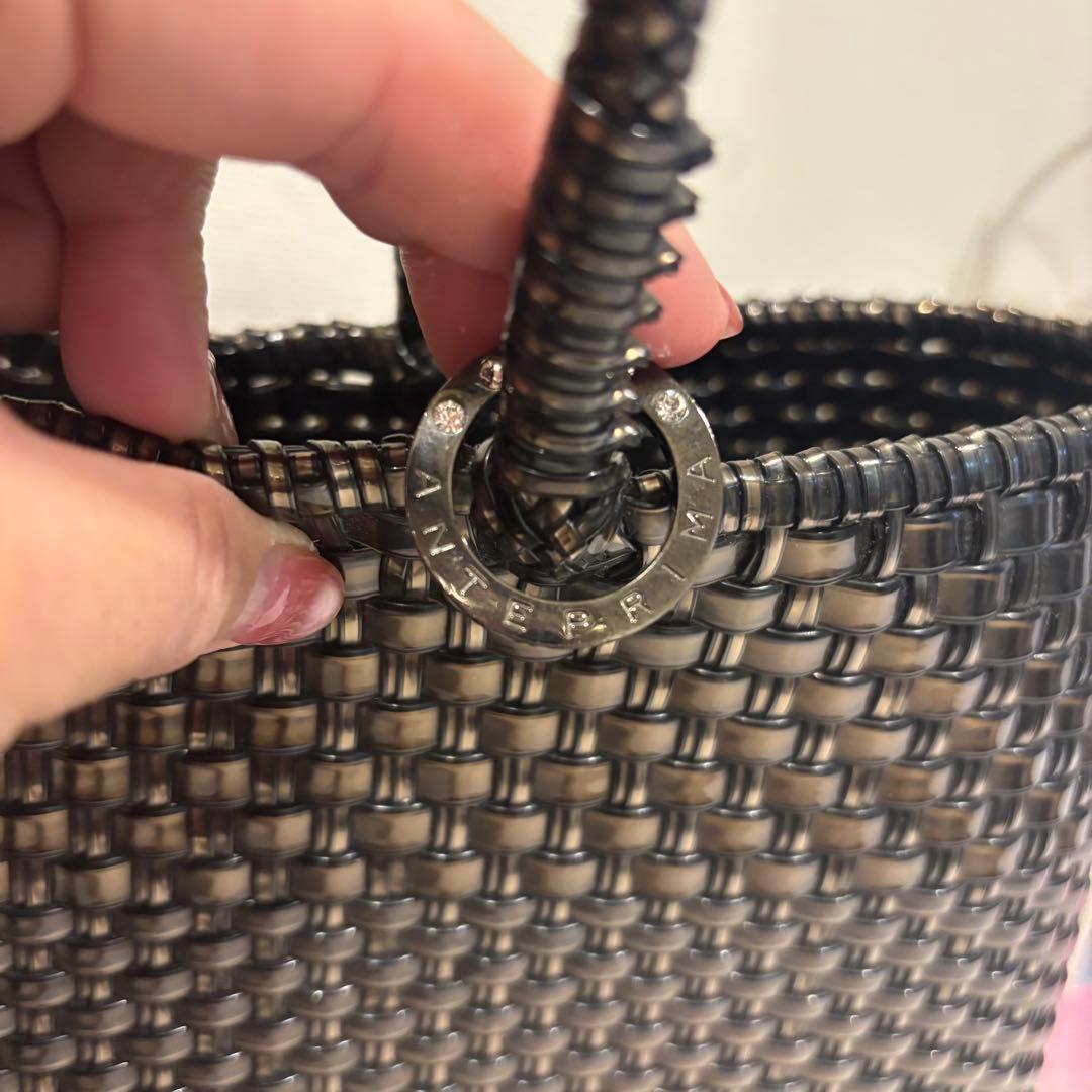 アンテプリマ　ワイヤーバッグ イントレッチオ　ブラック　黒