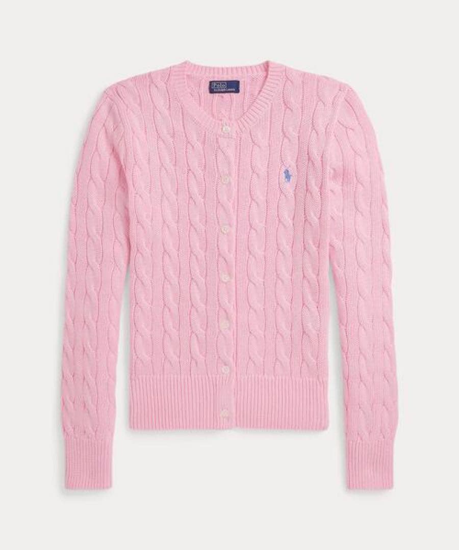 POLO RALPH LAUREN ニットコットン クルーネックカーディガン