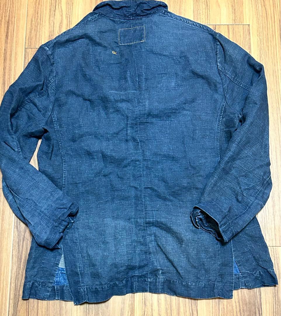 F*8様 45RリネンダックのASAMAジャケット インディゴ　テーラードジャケ