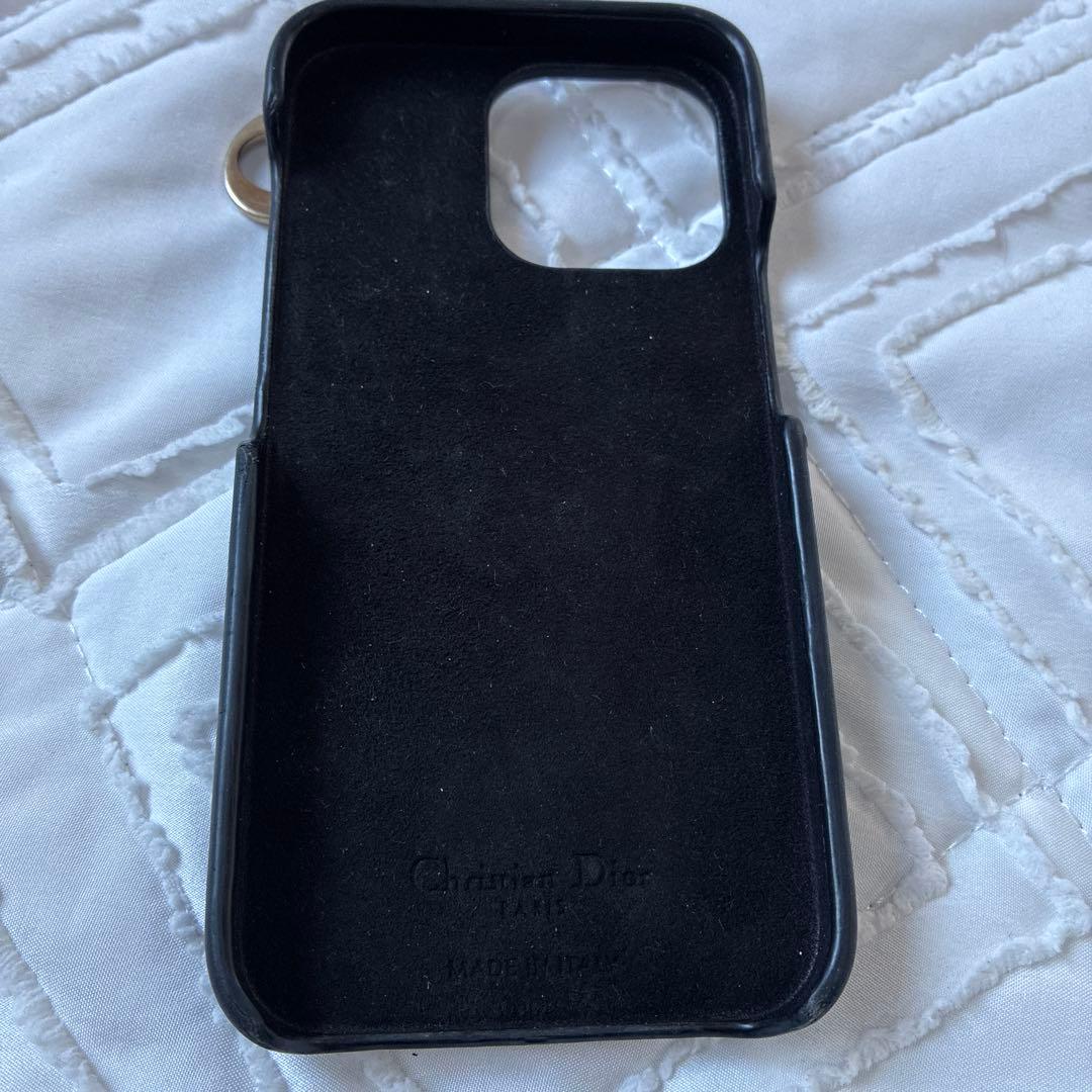 クリスチャンディオール ブラック キルティング iPhoneケース 13Pro