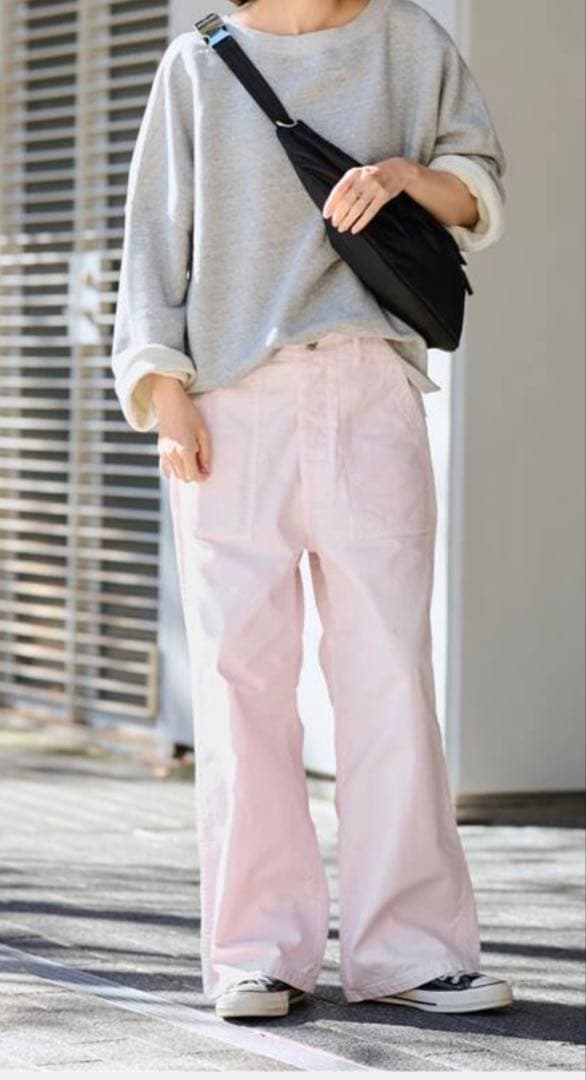 FRAMeWORK ライトミリタリースラブベイカーパンツ　ピンク