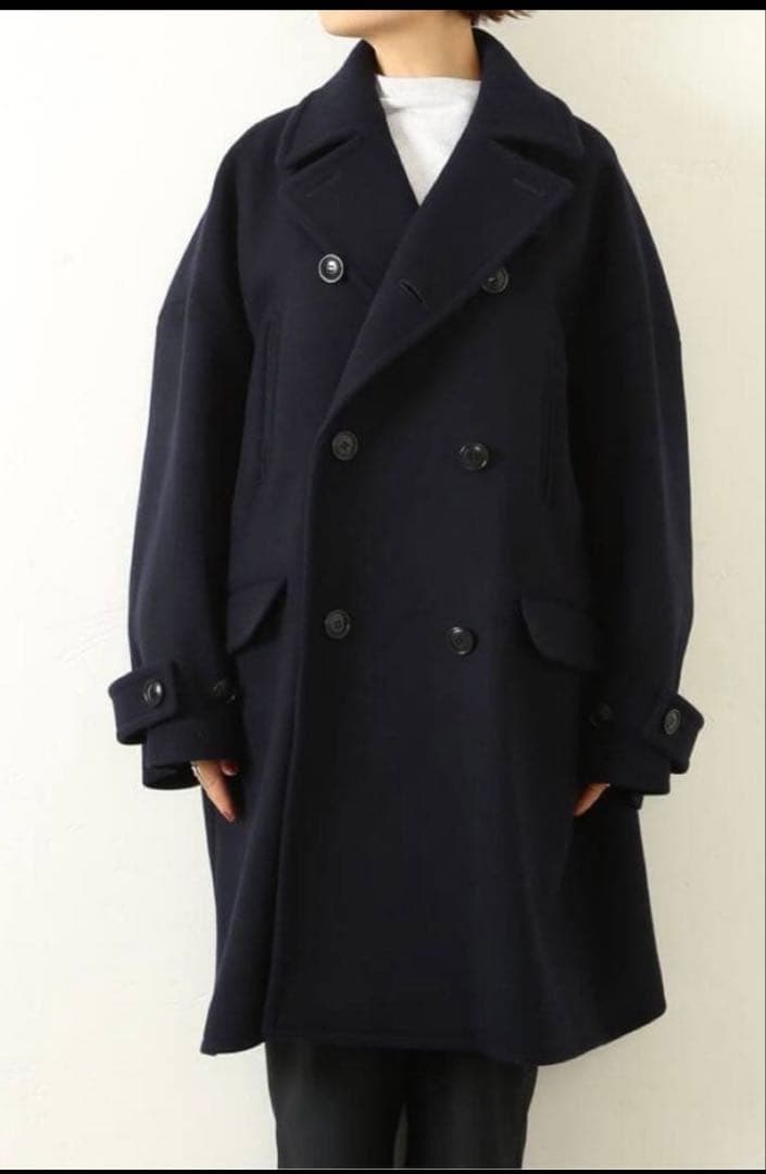 j.s luxe ジロンラムWメルトン Big-P-コート