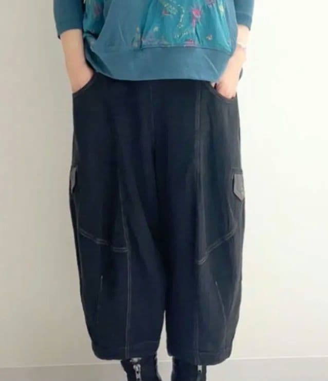 専用 昨年購入 センソユニコ cube-cube ガーゼデニムパンツ 未使用！