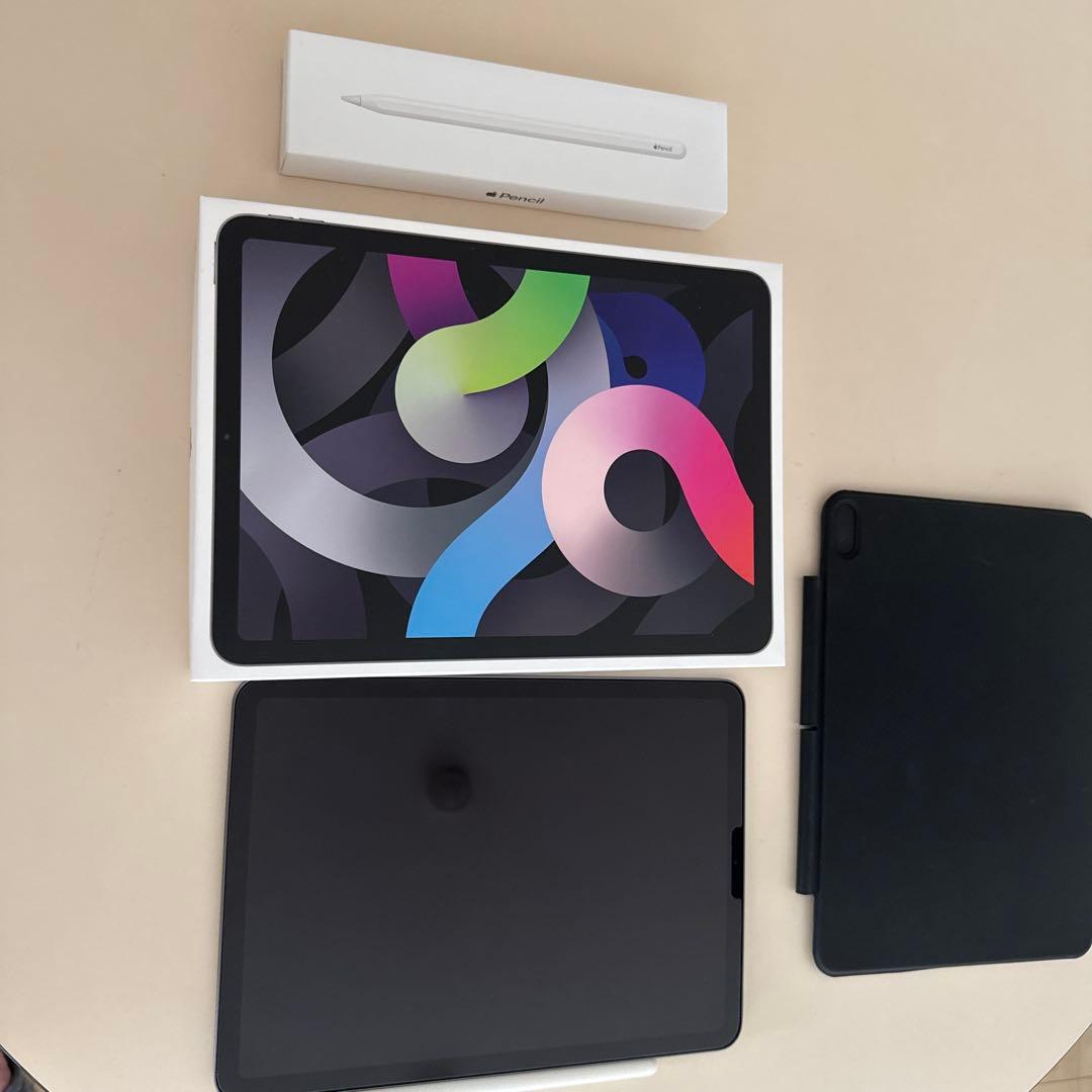 【Apple Pencil2付】iPad Air 第4世代64GBスペースグレー