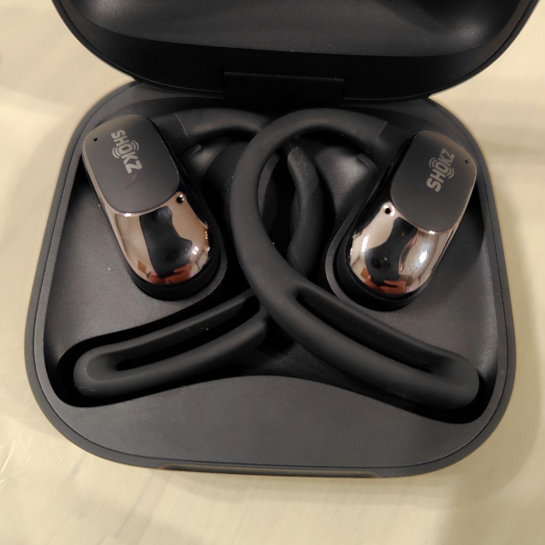 SHOKZ OPENFIT AIR ブラック 充電ケース付き保証期間内