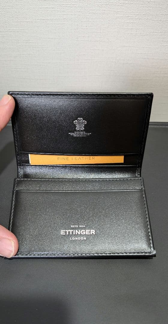 エッティンガー 名刺入れ 143JR ブラック