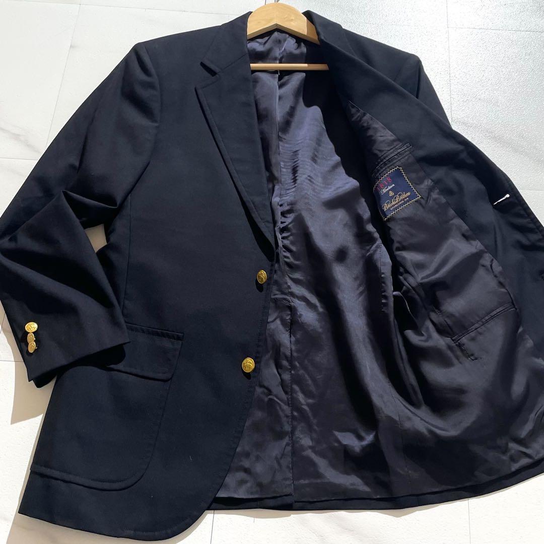 【未使用級✨】ブルックスブラザーズ ロロピアーナ Madison 紺ブレ 36