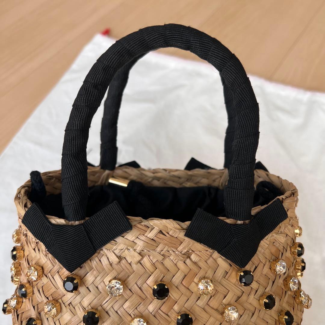 ルナイン NINA TWIST SMALLビジュー かごバッグ ショルダー　籠