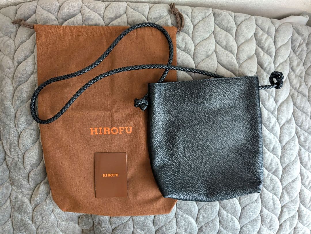 HIROFU　チェスタ　レザーショルダーバッグ 2WAY 　ブラック