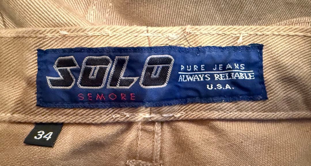 パンツ SOLO SEMORE BUGGY PANTS MADE IN USA 34