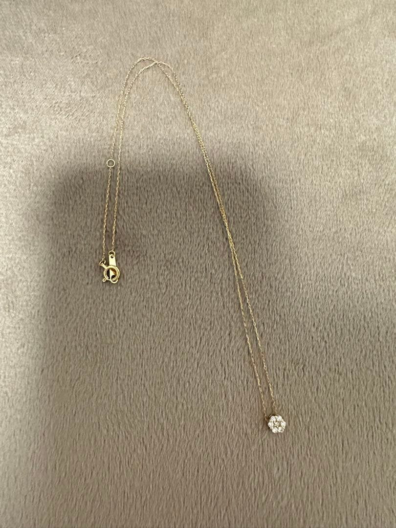 K18 ダイヤモンド　ネックレス（K18イエローゴールド）