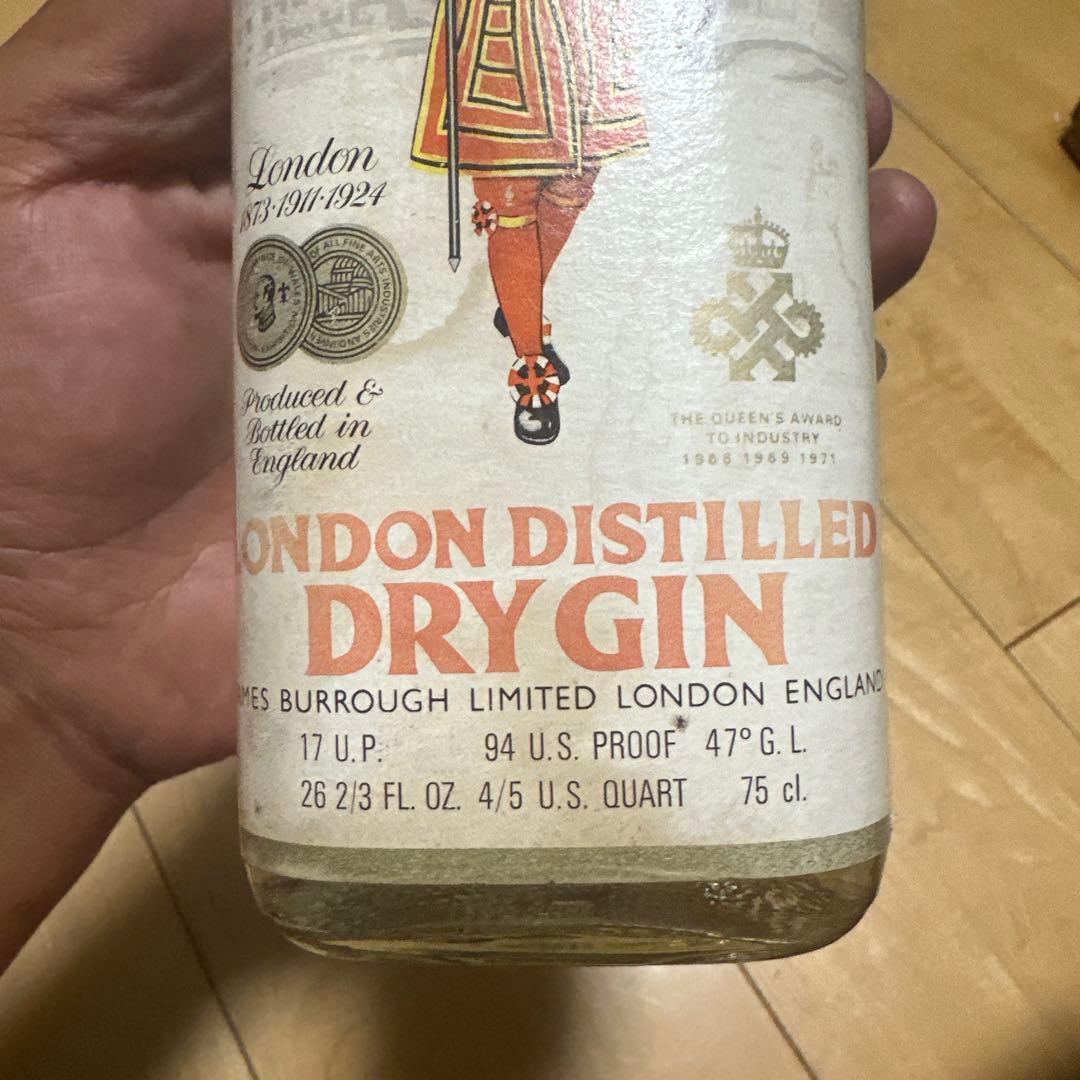 ◆BEEFEATER◆DRY GIN◆ビーフィーター◆ドライジン◆旧ラベル◆古酒