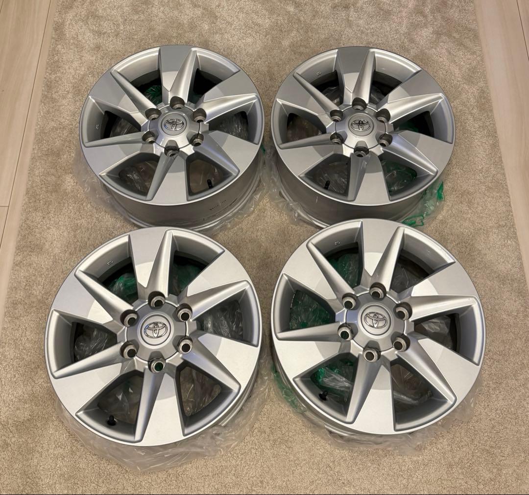 美品◆トヨタ ランドクルーザープラド150後期 純正ホイール17インチ4本セット