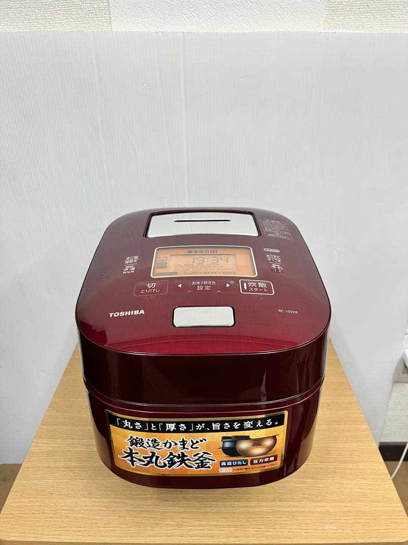 TOSHIBA 圧力IH炊飯器 RC-10VXK グランレッド 1.0L