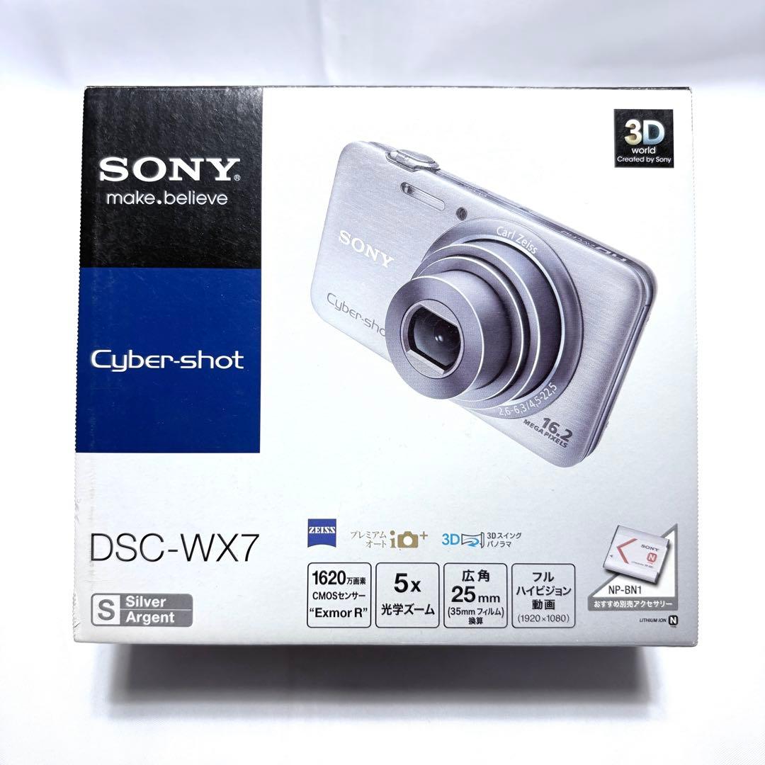 【未使用品】 SONY CyberShot DSC-WX7 シルバー デジカメ