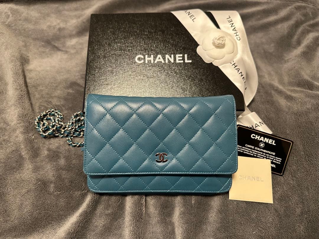 CHANEL マトラッセ　チェーンウォレット