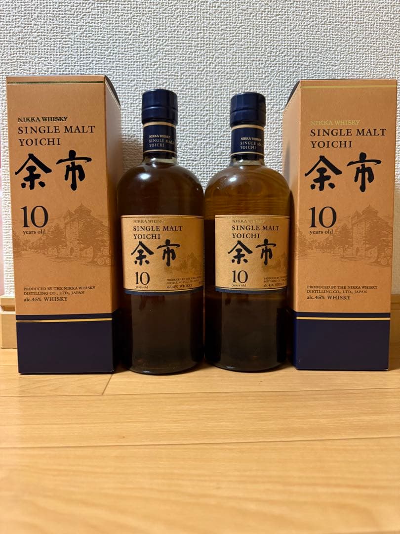 【箱付き】2本×ニッカウヰスキー 余市 10年 700ml