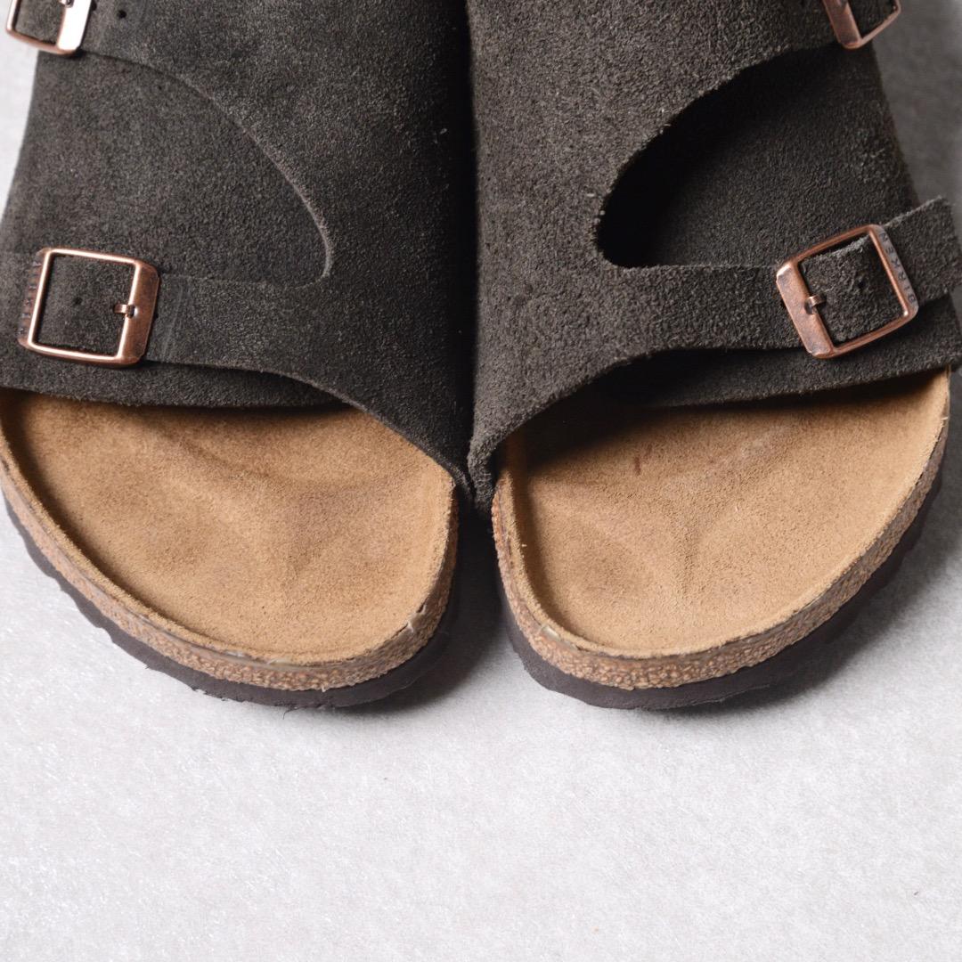 【良品】ビルケンシュトック チューリッヒ ブウラウンカーキ スエード